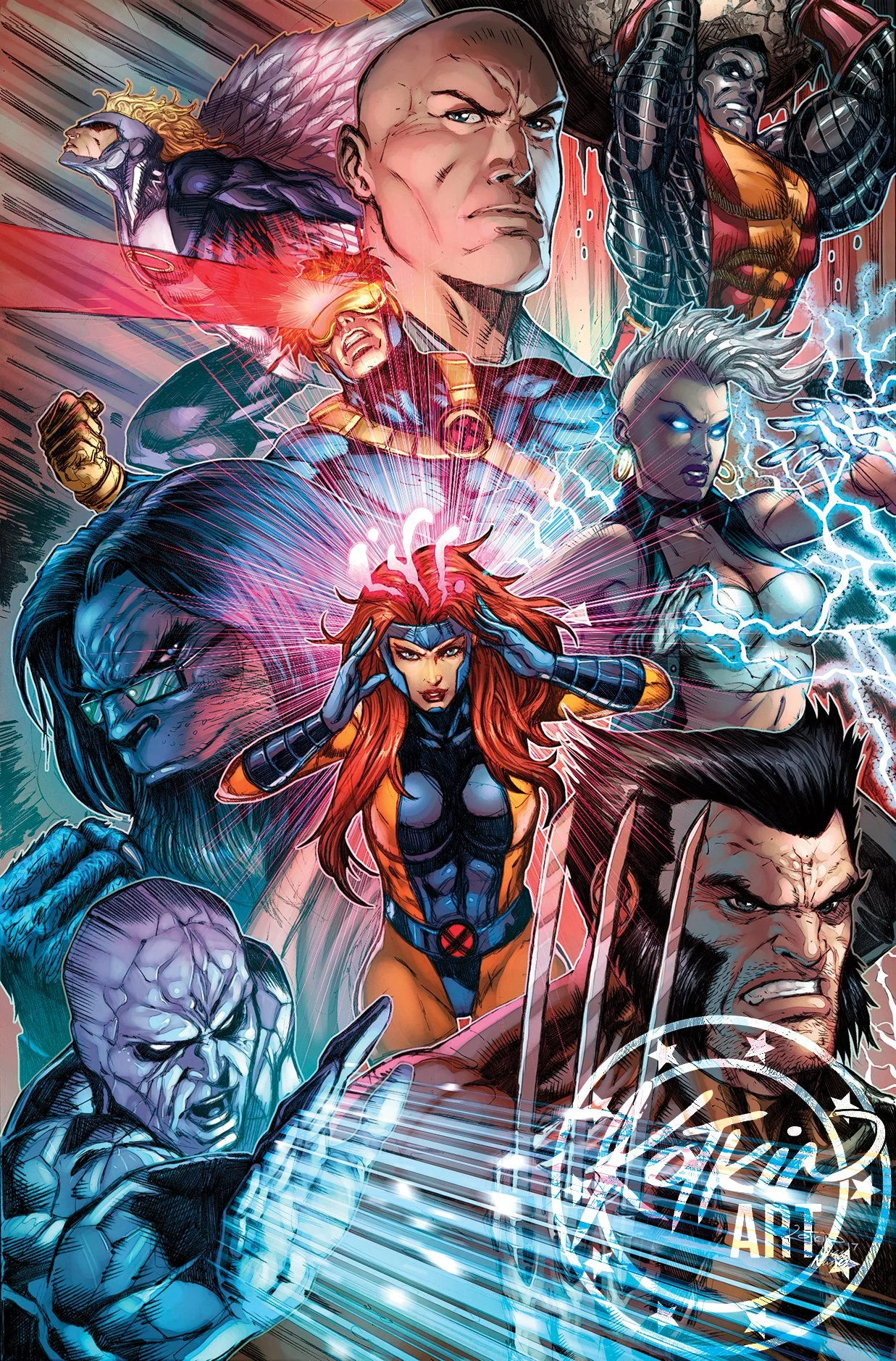 エックスメン　アートパネル X-MEN - ART PRINT — Art Of Alex Kotkin